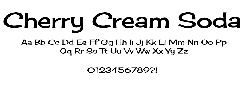 CLASSIC: Cherry Cream Soda font CLASSIC: Cherry Cream Soda font