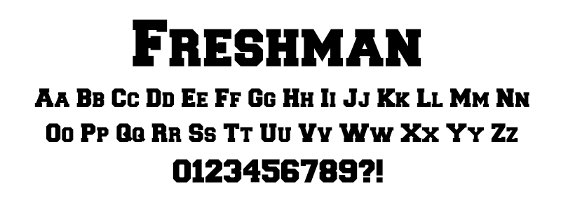 Serif: Freshman Font Serif: Freshman Font