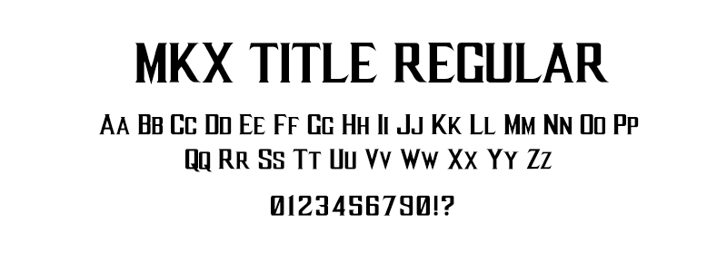 pop: MKX Title Regular font (Mortal Kombat) font pop: MKX Title Regular font (Mortal Kombat) font