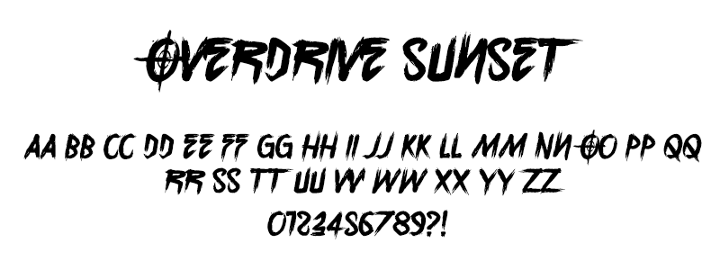 Pop: Overdrive Sunset (Sunset Overdrive) font Pop: Overdrive Sunset (Sunset Overdrive) font