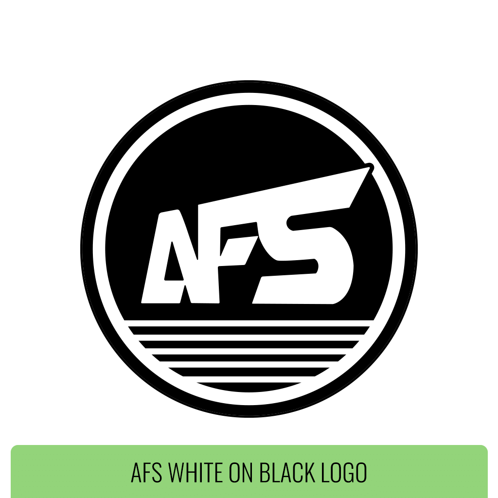 AFS White on Black Logo