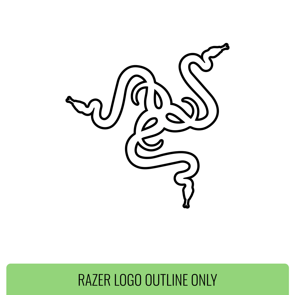 Razer Logo Outline Only